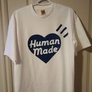 Human Made XL White Cotton Tee